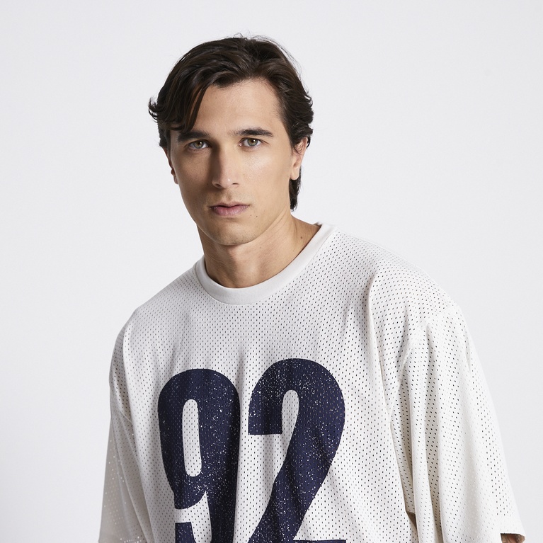 Printed Training Tee "Winger" Blue
